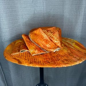 Orange Derby Hat